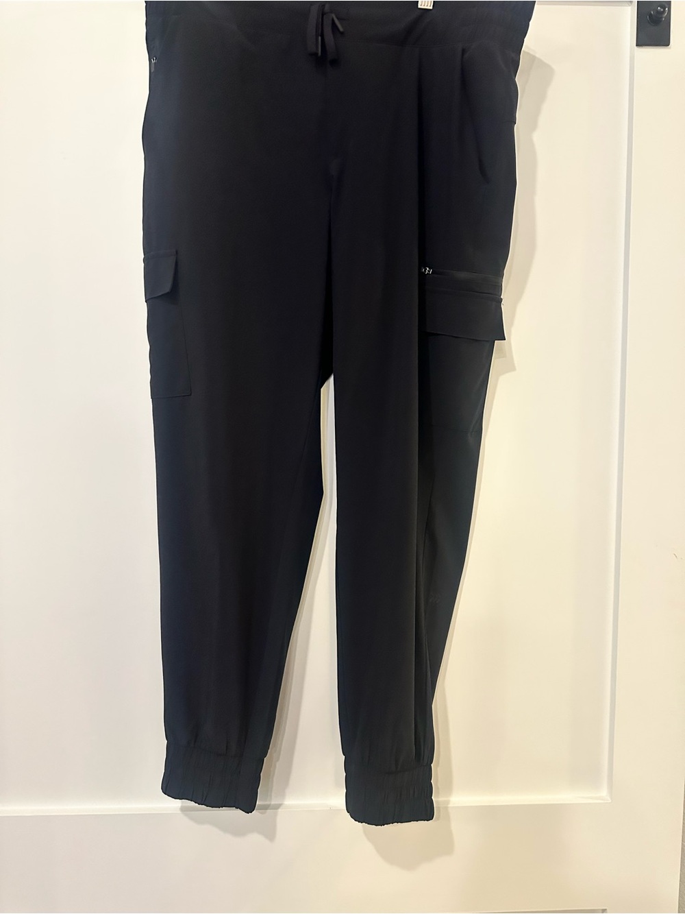 All in Motion lightweight performance cargo joggers in black